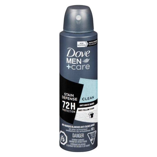 DOVE MEN DEODORANT SPRAY INVISIBLE, 3 X 107 G
