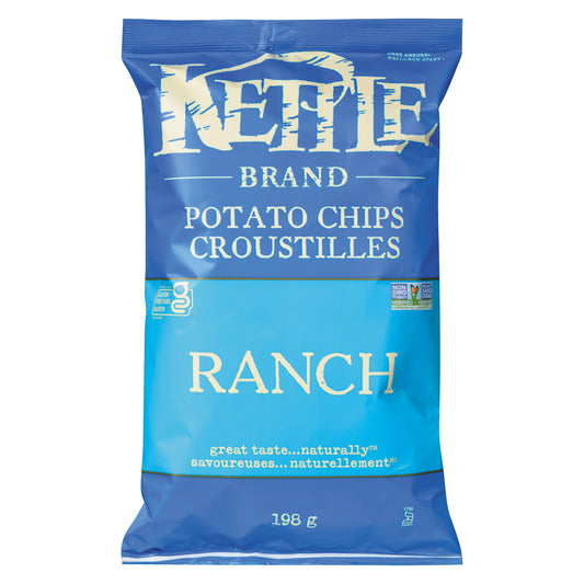 KETTLE RANCH CRISPS, 12 X 198 G