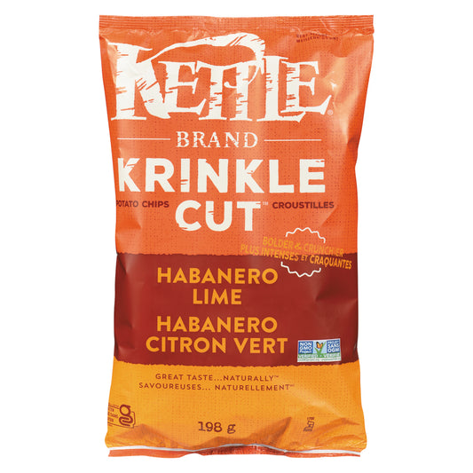 KETTLE HABANERO LIME CRISPS, 12 X 198 G