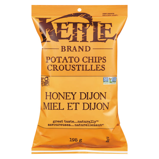 KETTLE HONEY AND DIJON CRISPS, 12 X 198 G