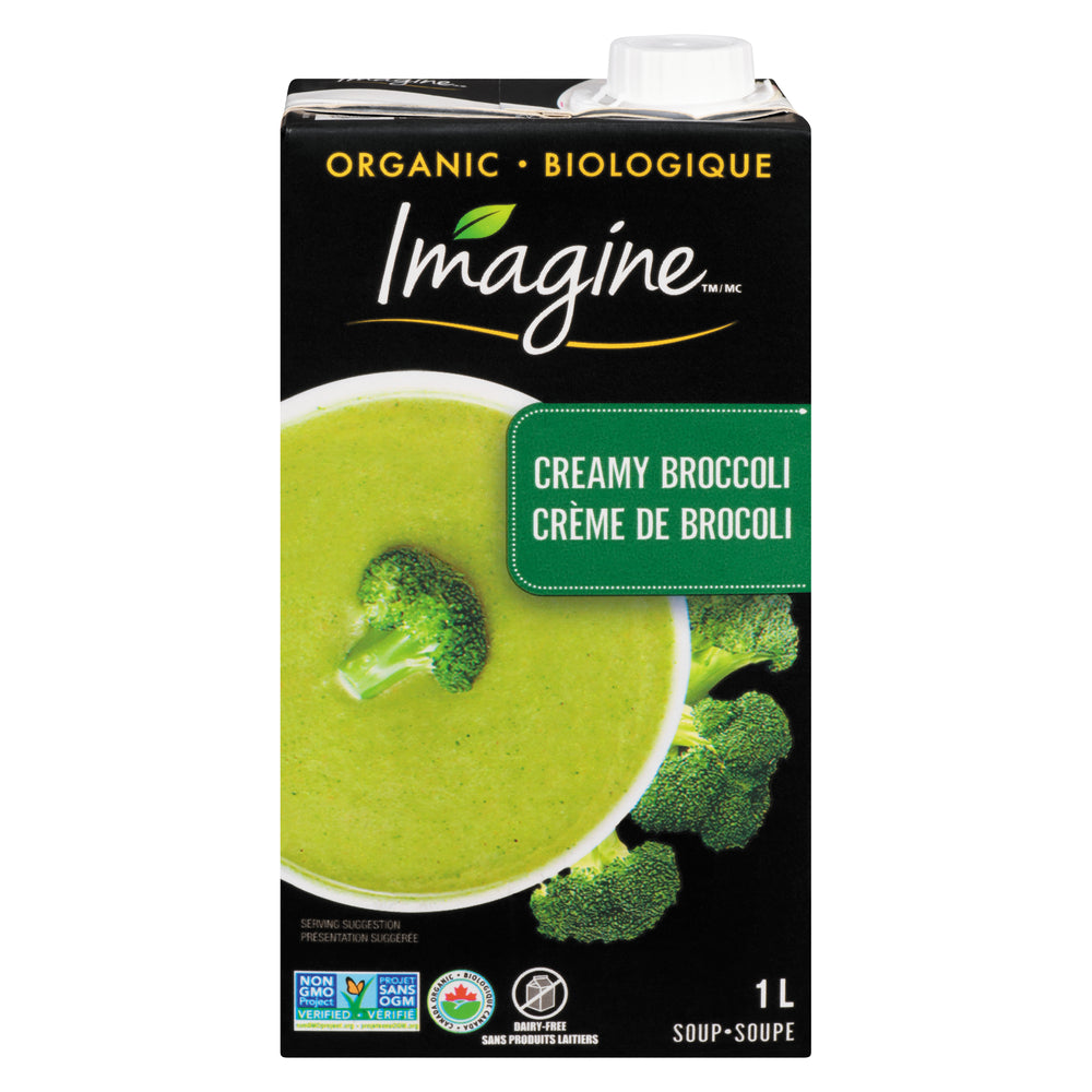 IMAGINE ORGANIC CREAMY BROCCOLI SOUP, 12 X 1 L