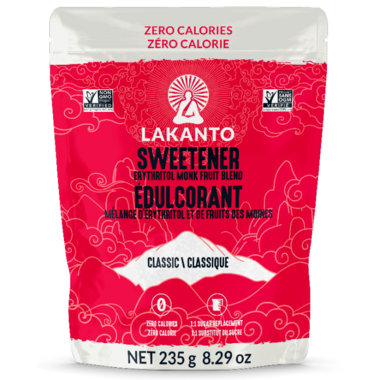 LAKANTO, CLASSIC MONKFRUIT SWEETENER, 8 x 235G