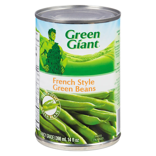 GEANT VERT CUT GREEN BEANS, 24 X 398 ML