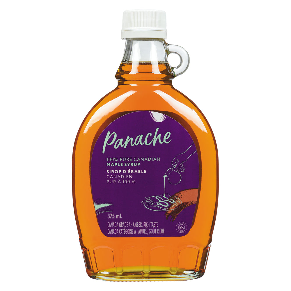 PANACHE 100% PURE MAPLE SYRUP, 12 X 375 ML