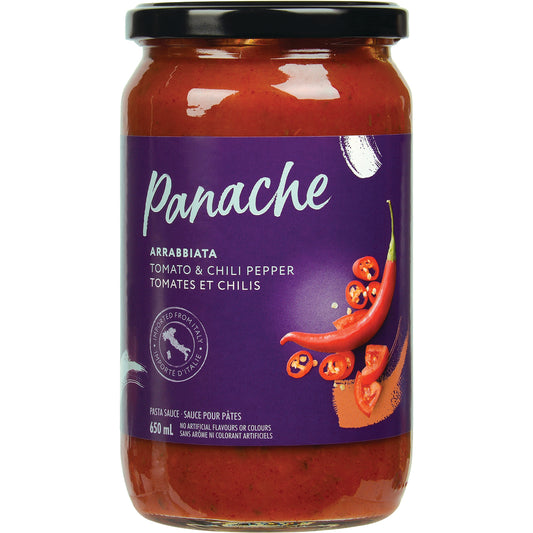 PANACHE ARRABIATA PASTA SAUCE, 6 X 650 ML