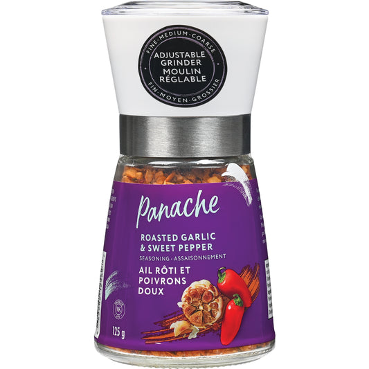 PANACHE GRILLED GARLIC & PEPPER SUCRE MIX, 6 X 125 G