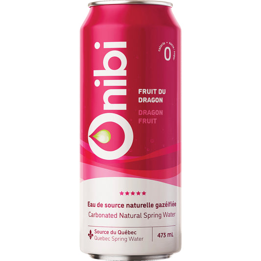 ONIBI SPARKLING WATER DRAGON FRUIT, 8 X 473 ML