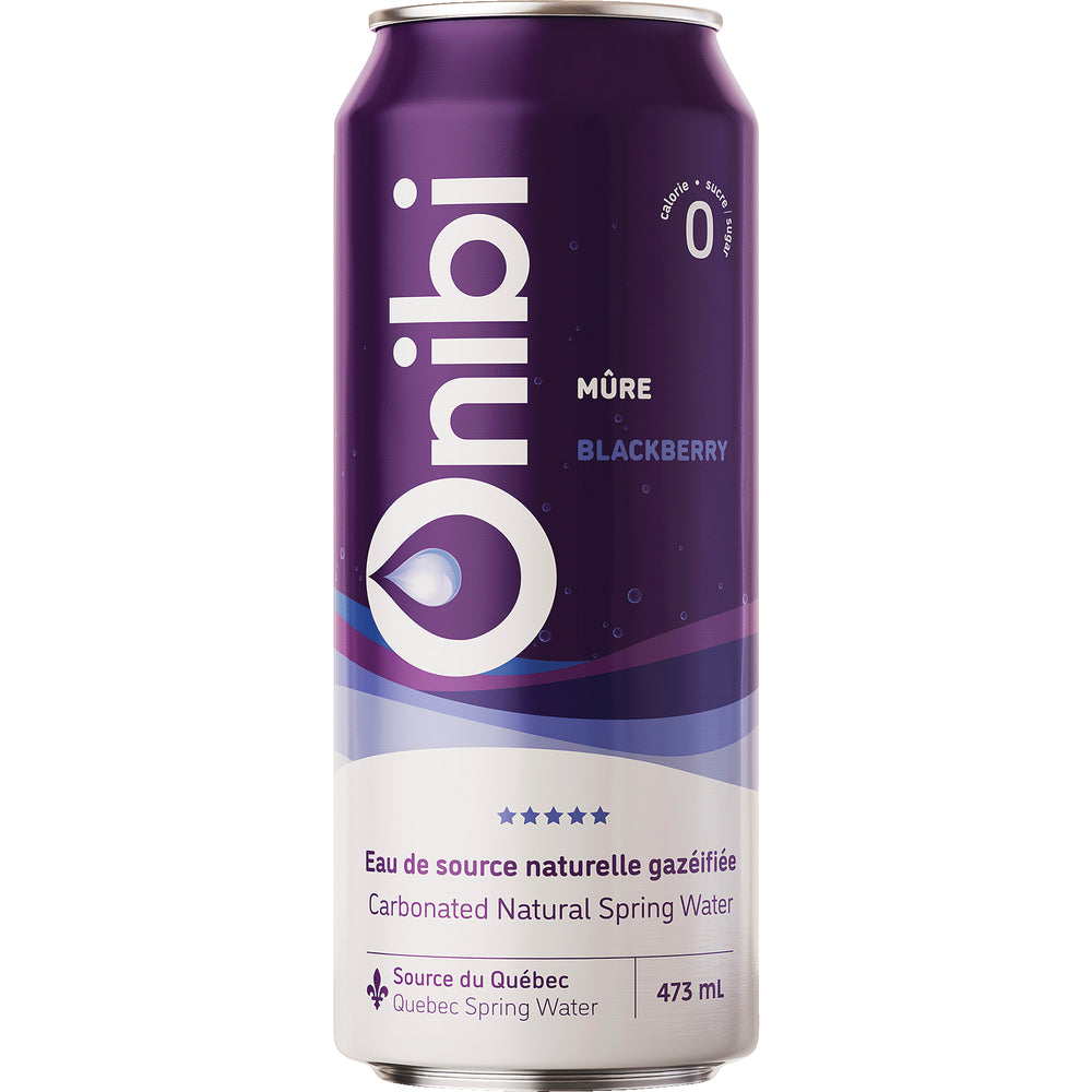 ONIBI SPARKLING WATER BLACKBERRY, 8 X 473 ML