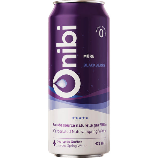 ONIBI SPARKLING WATER BLACKBERRY, 8 X 473 ML