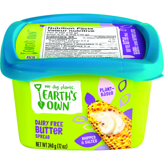 EARTHOWN ORGANIC SPREAD BUTTER, 6 X 340 G