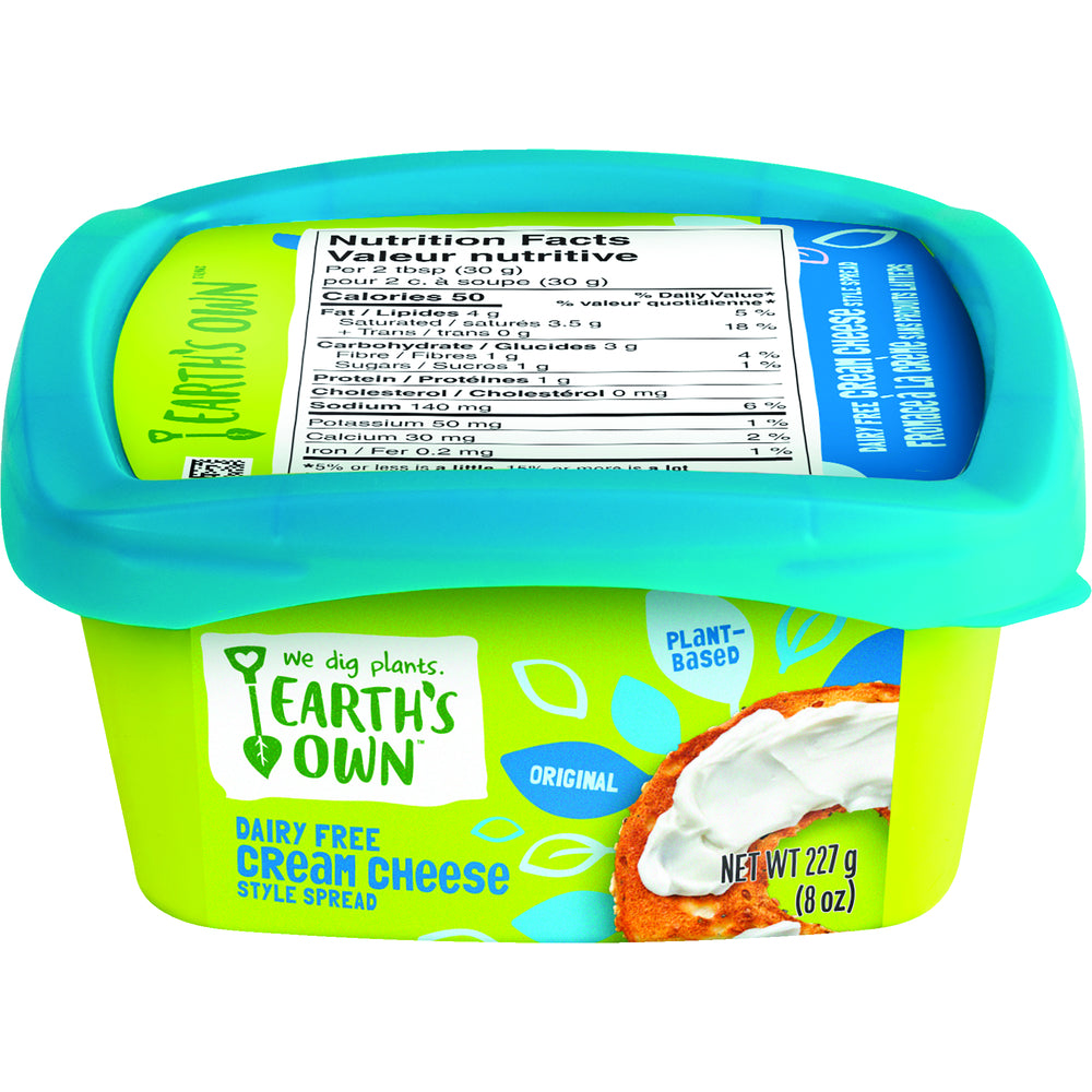 EARTHOWN ORGANIC CREAM CHEESE, 6 X 227 G