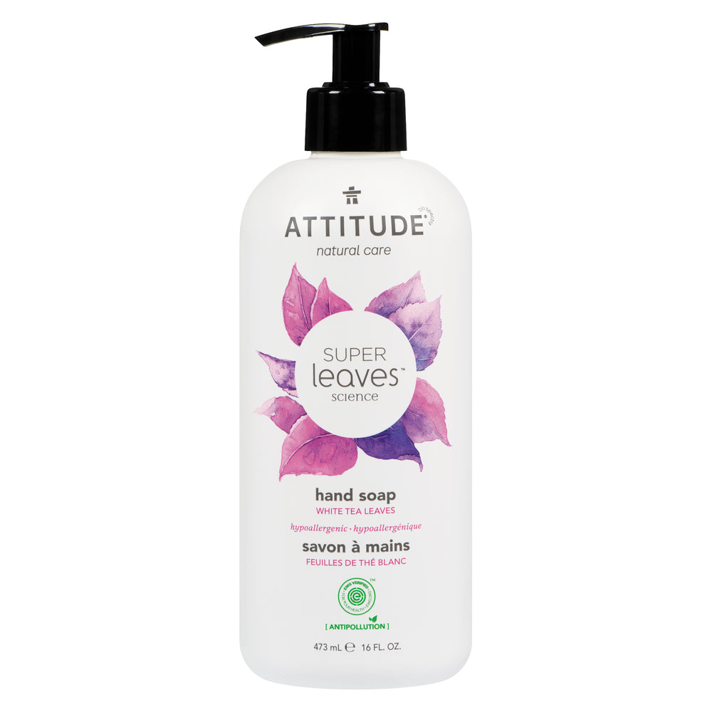 ATTITUDE HAND SOAP WHITE TEA, 6 X 473 ML