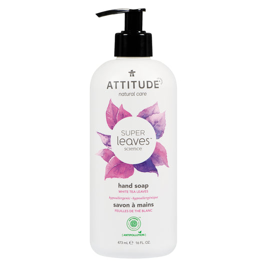 ATTITUDE HAND SOAP WHITE TEA, 6 X 473 ML