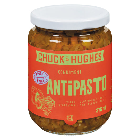 CHUCK HUGHES SPICY ANTIPASTO, 12 X 375 ML