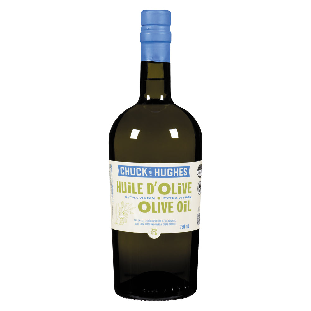 CHUCK HUGHES EXTRA VIRGIN OLIVE OIL, 12 X 750 ML