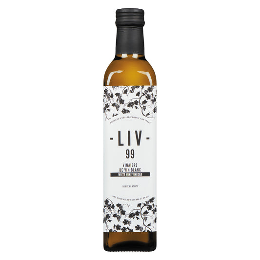 LIV99 WHITE WINE VINEGAR, 12 X 500 ML