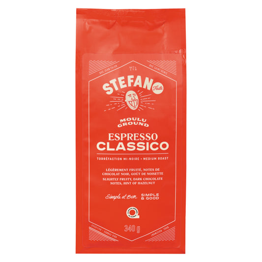 STEFANO GROUND ESPRESSO CLASSICO COFFEE, 6 X 340 G