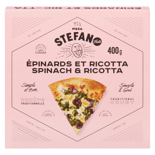 STEFANO SPINACH RICOTTA PIZZA, 12 X 400 G