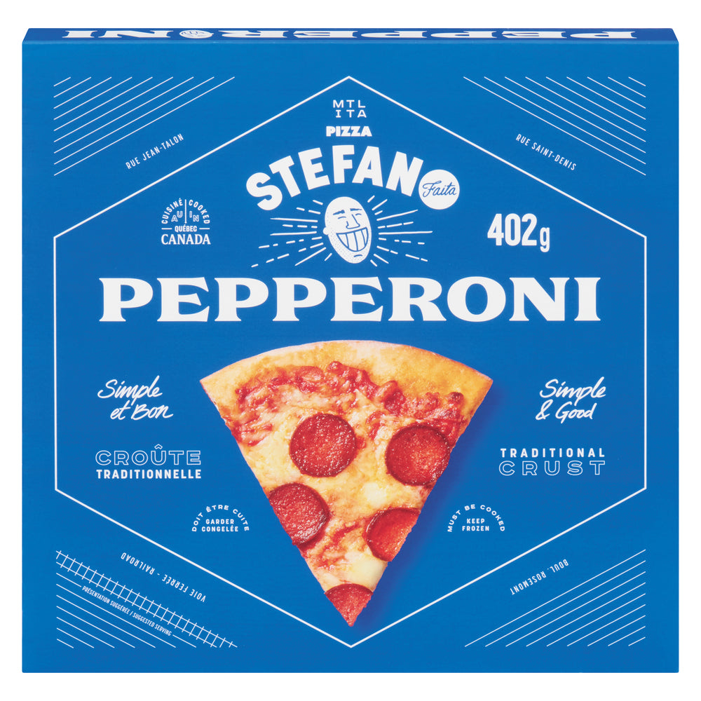 STEFANO PEPPERONI CHEESE PIZZA, 12 X 402 G