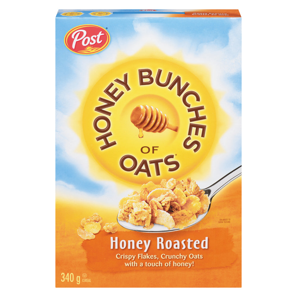 POST CEREAL BITE-SIZED WITH HONEY ROASTED, 12 X 340 G