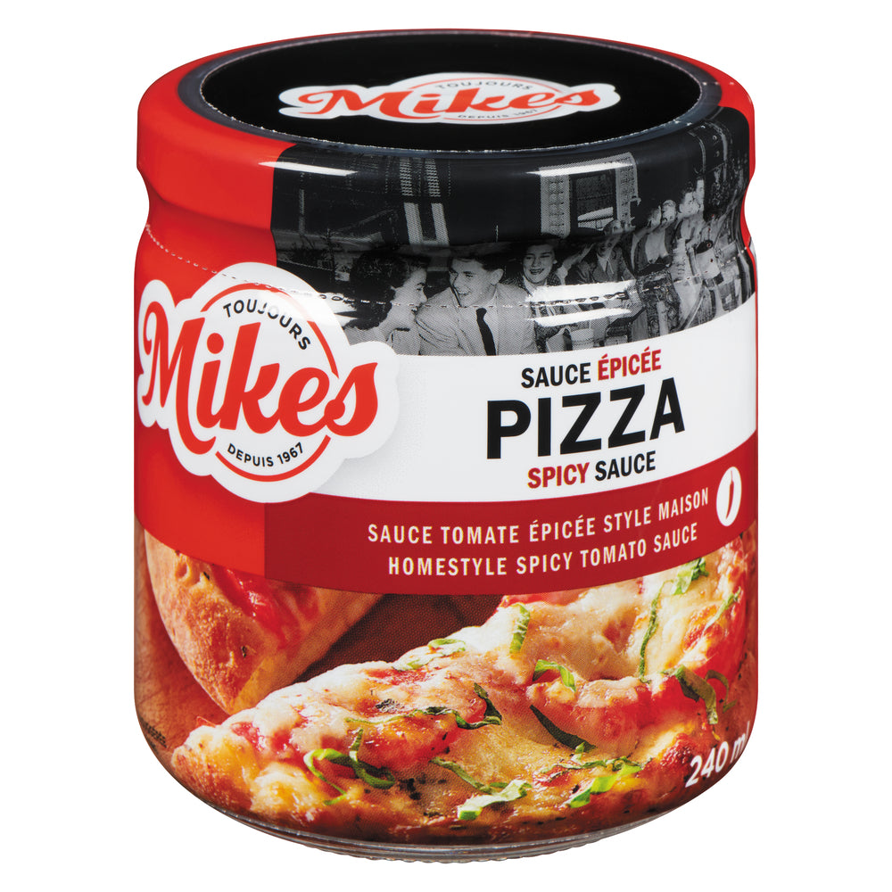 MIKE'S SPICY TOMATO PIZZA SAUCE, 12 X 240 ML
