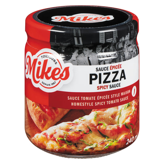 MIKE'S SPICY TOMATO PIZZA SAUCE, 12 X 240 ML