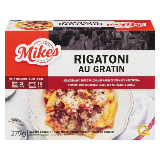 MIKE'S BAKED RIGATONI, FROZEN, 12 X 275 G