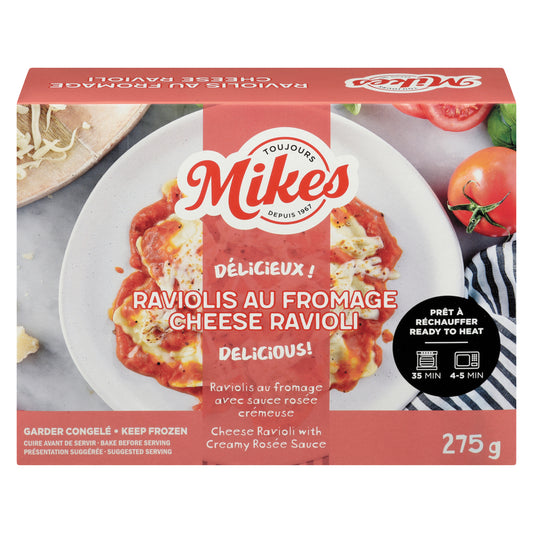 MIKE'S CHEESE RAVIOLI, FROZEN, 12 X 275 G