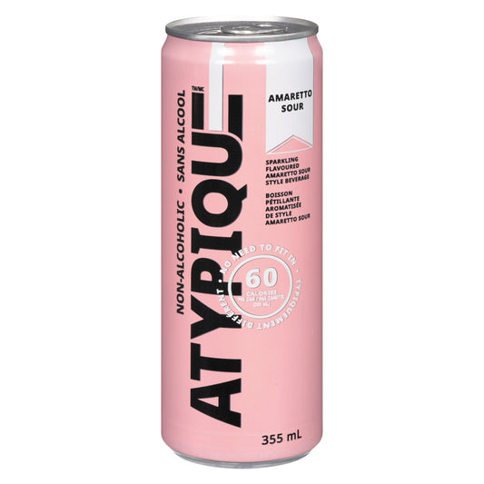 ATYPIQUE AMARETTO SOUR ALCOHOL-FREE, 12 X 355 ML