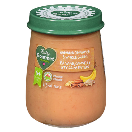 BABY GOURMET BANANA CINNAMON JAR, 10 X 113 ML