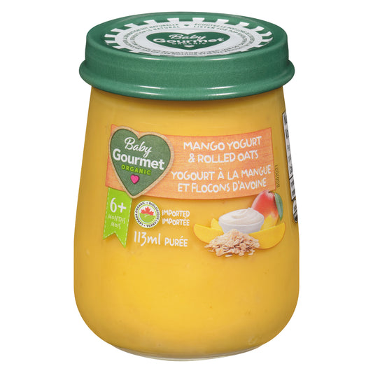BABY GOURMET MANGO YOGURT OATMEAL JAR, 10 X 113 ML