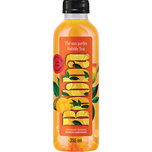 BOBBA TEA WITH MANGO PEARLS, 12 X 355 ML