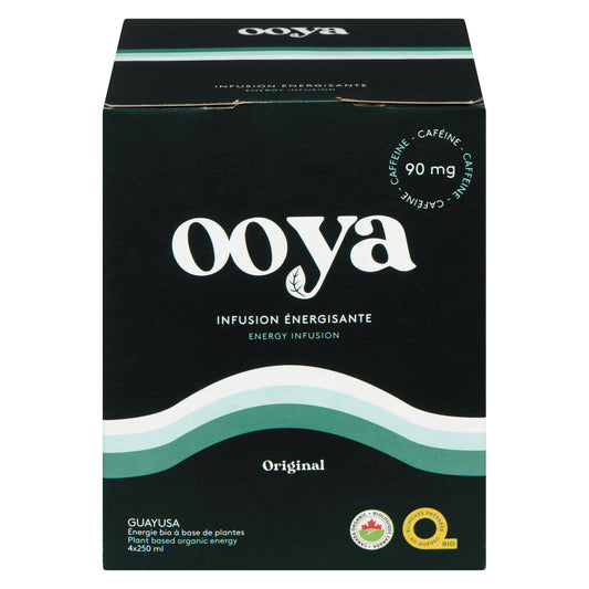 OOYA ENERGY DRINK ORIGINAL ORGANIC, 6 X 4 X 250 ML