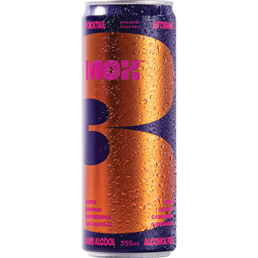 MOX BEVERAGE 3 VODKA CAN WITHOUT ALCOHOL, 12 X 355 ML