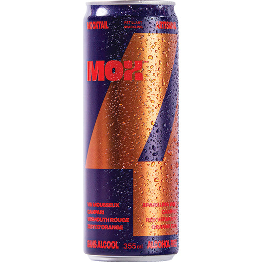 MOX BEVERAGE 4 SPARKLING WINE WITHOUT ALCOHOL, 12 X 355 ML