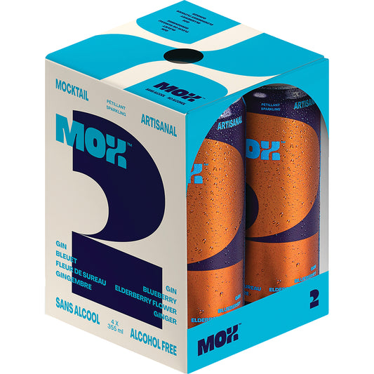 MOX BEVERAGE 2 GIN WITHOUT ALCOHOL, 6 X 4 X 355 ML