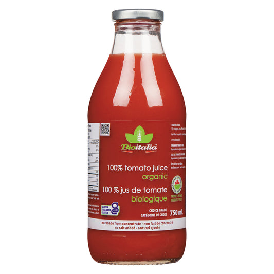 BIOITALIA ORGANIC TOMATO JUICE, 6 X 750 ML
