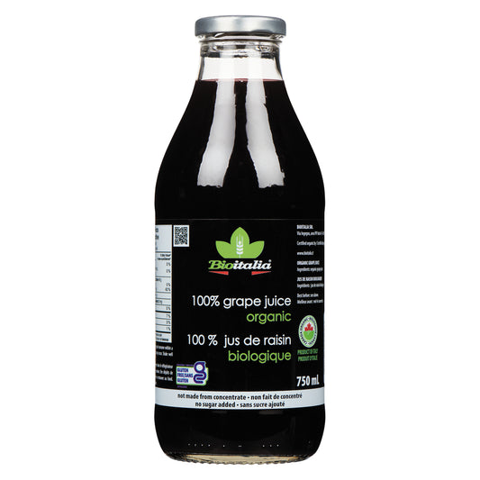 BIOITALIA ORGANIC GRAPE JUICE, 6 X 750 ML
