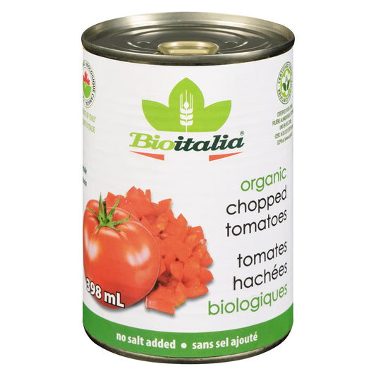 BIOITALIA CHOPPED TOMATOES, 12 X 398 ML