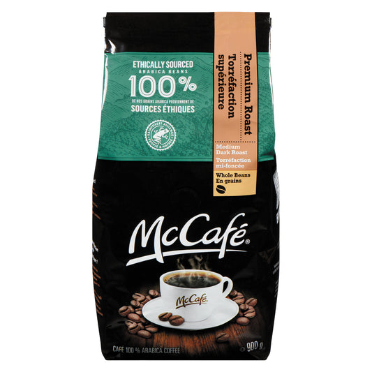 MCCAFE SUPREME MEDIUM-DARK ROAST GRAIN, 6 X 900 G