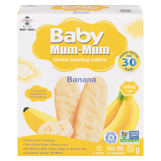 HOTKID MUM MUM BANANA GLUTEN-FREE, 6 X 50 G