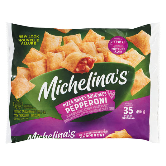 MICHELIN PIZZA SNAX PEPPERONI 35CT, 6 X 496 G