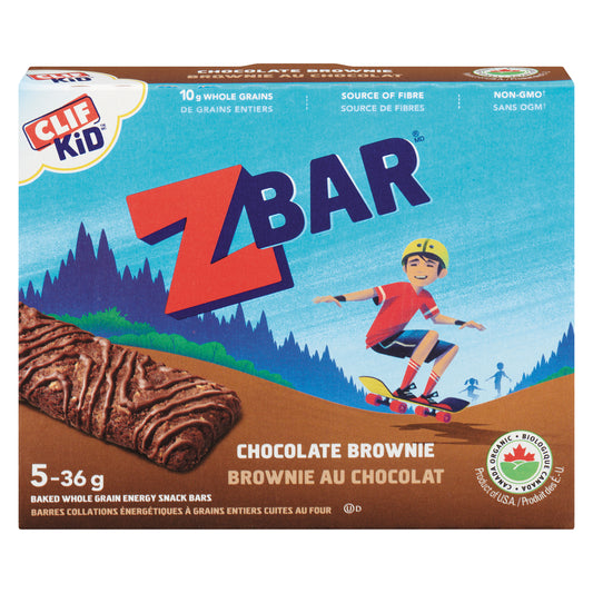 CLIFKIDZ ZBAR ORGANIC BROWNIE, 6 X 5 X 36 G