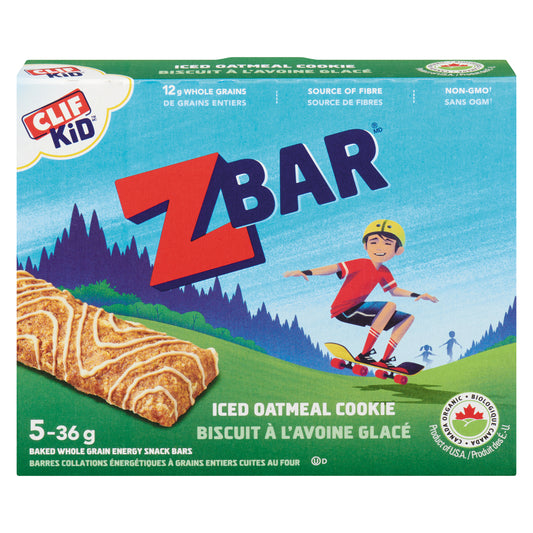 CLIFKIDZ ZBAR ORGANIC OATMEAL COOKIE, 6 X 5 X 36 G