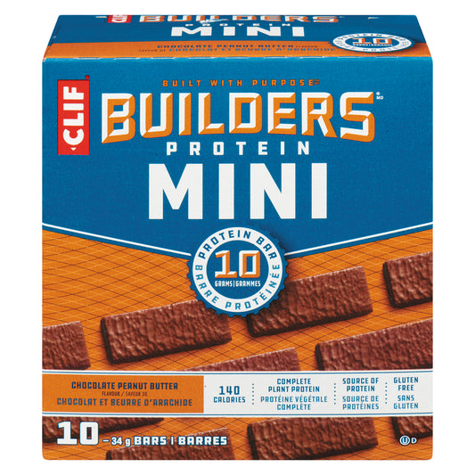 CLIFBAR BUILDER MINI CHOCOLATE PEANUT, 6 X 340 G