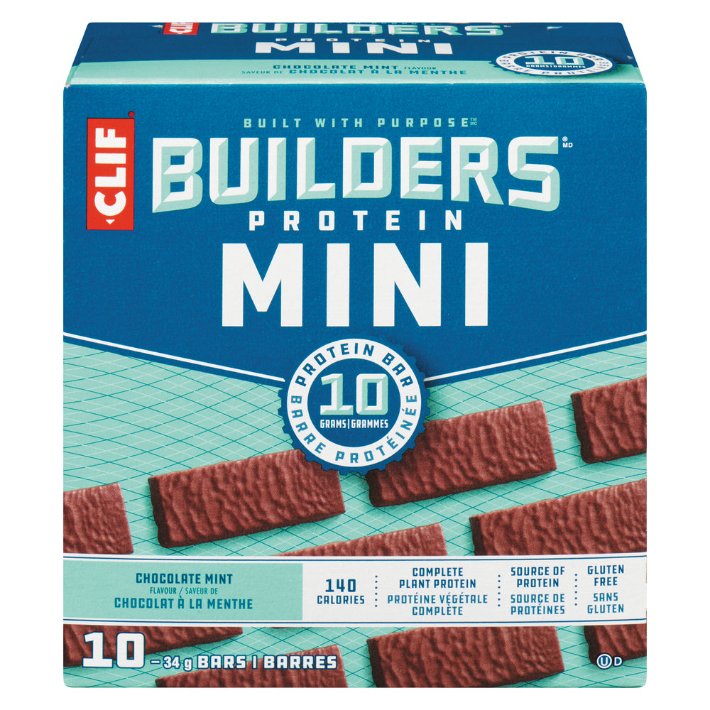 CLIFBAR BUILDER MINI CHOCOLATE MINT, 6 X 10 X 34 G