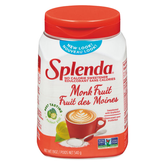 SPLENDA FRUIT MONK SWEETENER 0CAL, 6 X 540 G