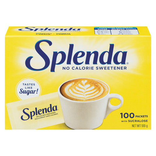 SPLENDA SWEETENER PACKET, 12 X 100 UN