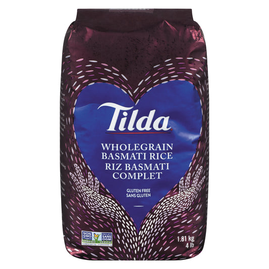 TILDA WHOLE GRAIN BASMATI RICE, 6 X 1.81 KG