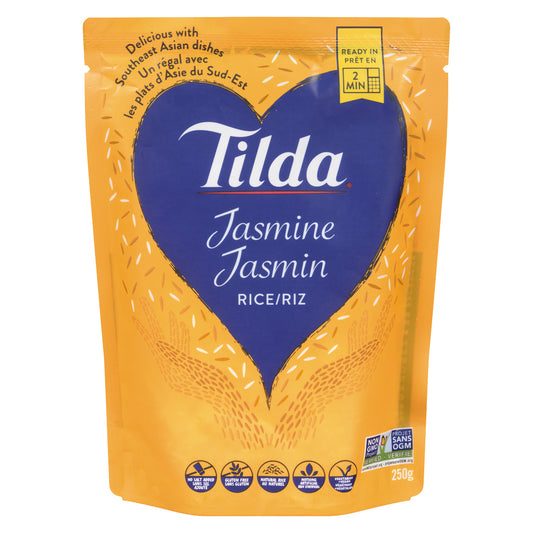 TILDA RICE JASMINE STEAMED, 6 X 250 G